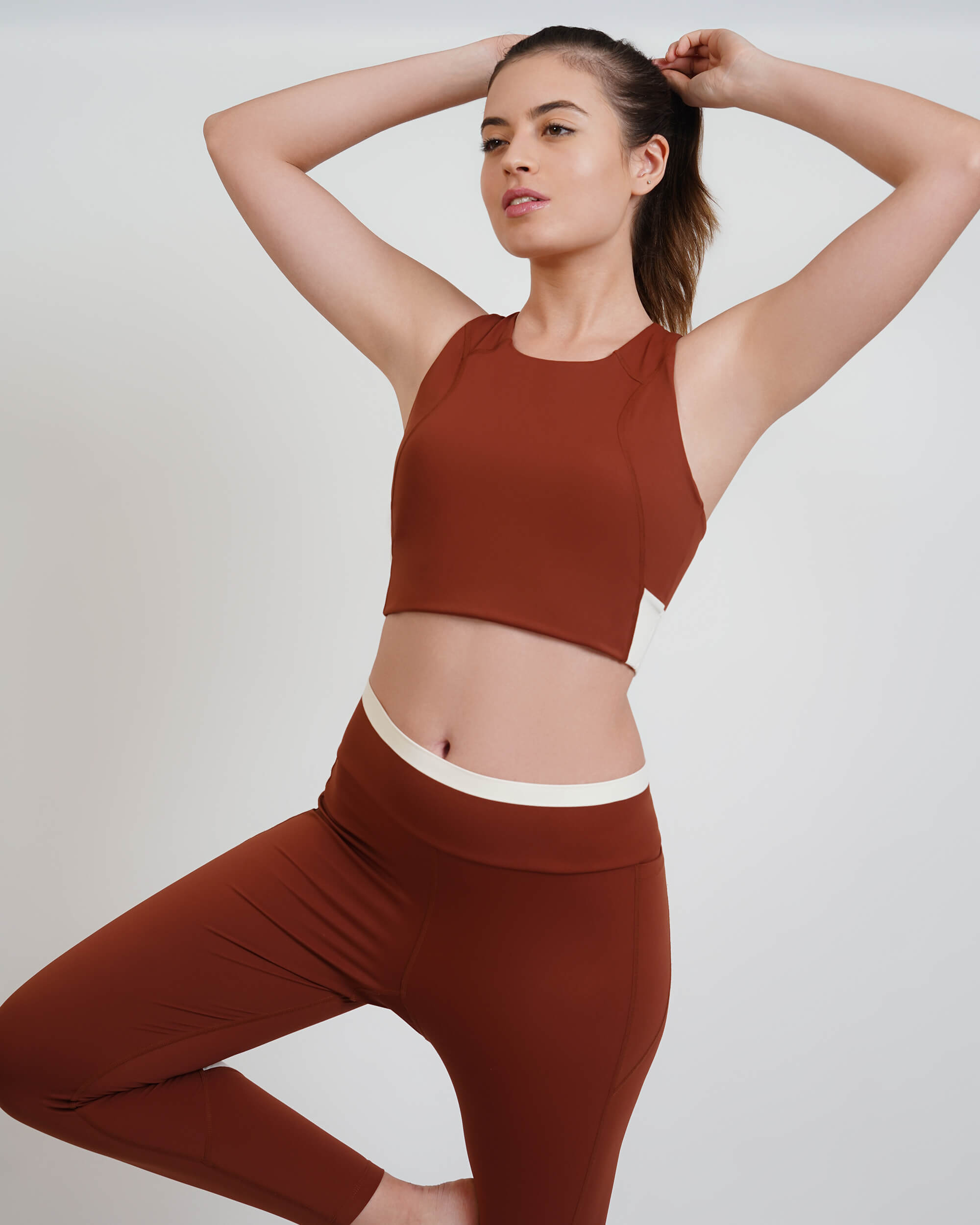 Qurve™ Zen Sports Bra Brown