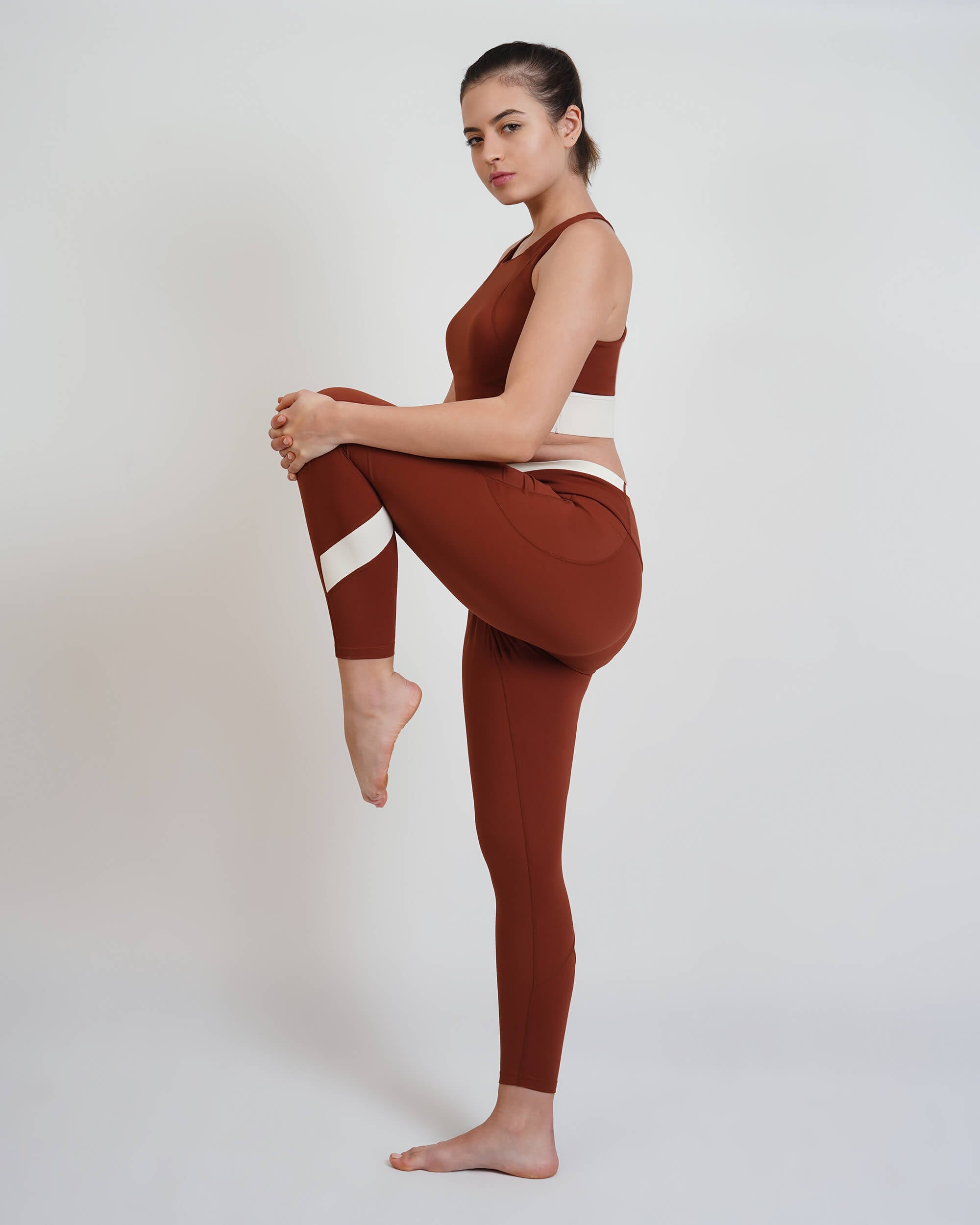 Qurve™ Zen Leggings Brown