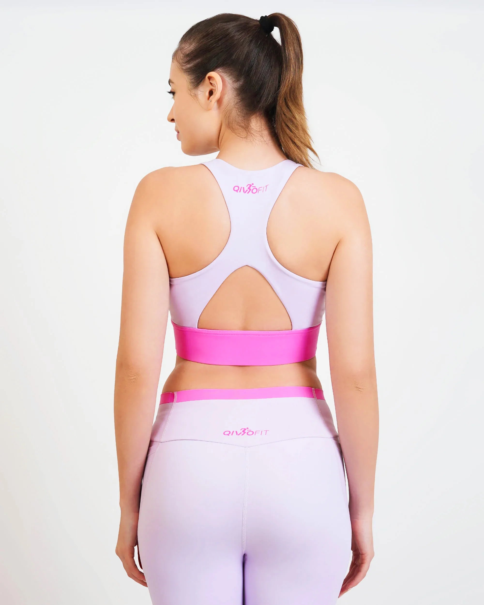 Qurve™ Full Coverage Sports Bra Mauve