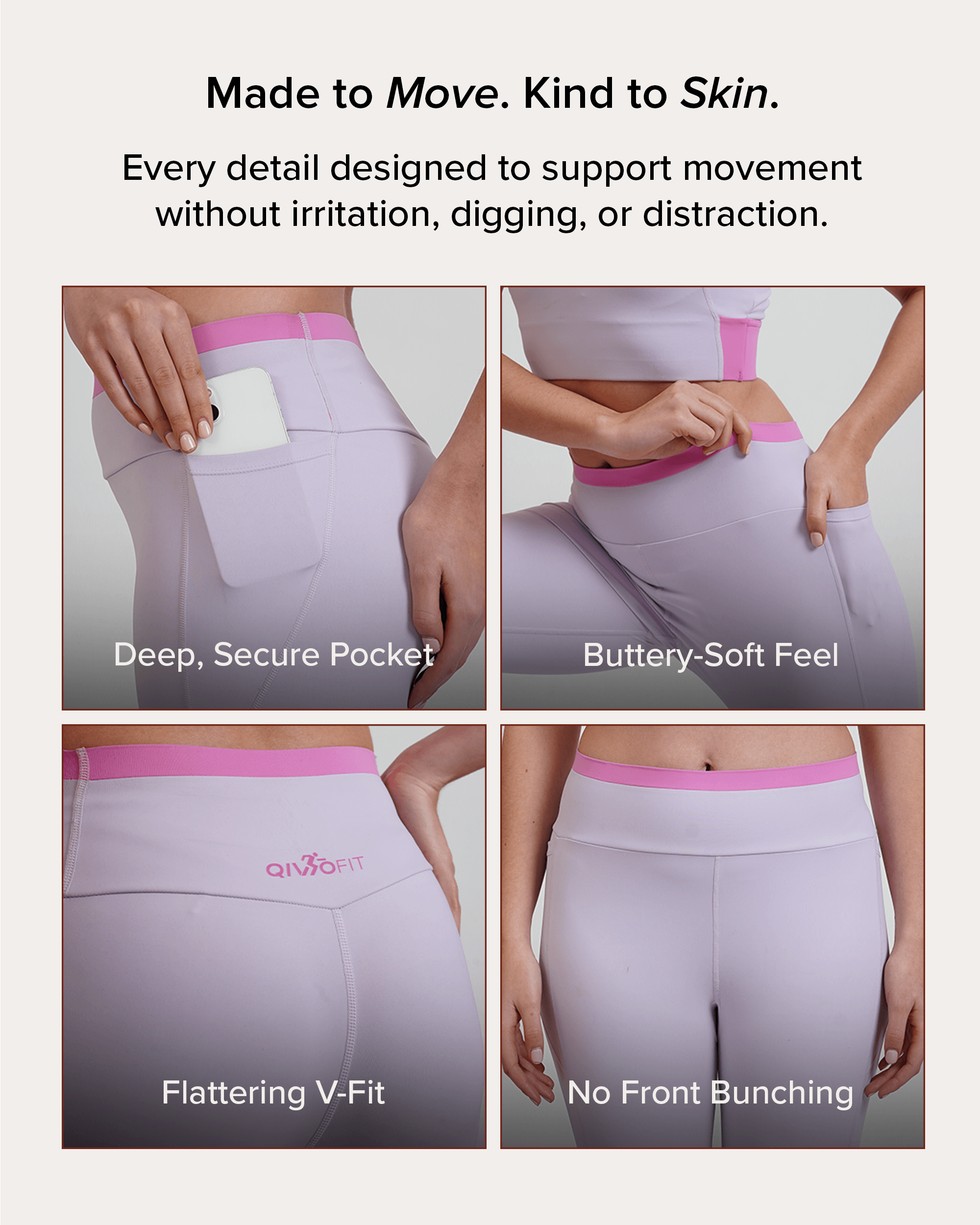 Qurve™ Zen Leggings Mauve