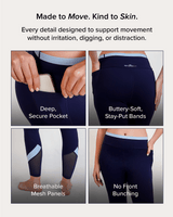 Qurve™ Zen Leggings Navy
