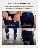 Qurve™ Contour High-Rise Leggings Navy