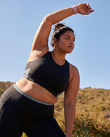 Full Coverage Sports Bra Black