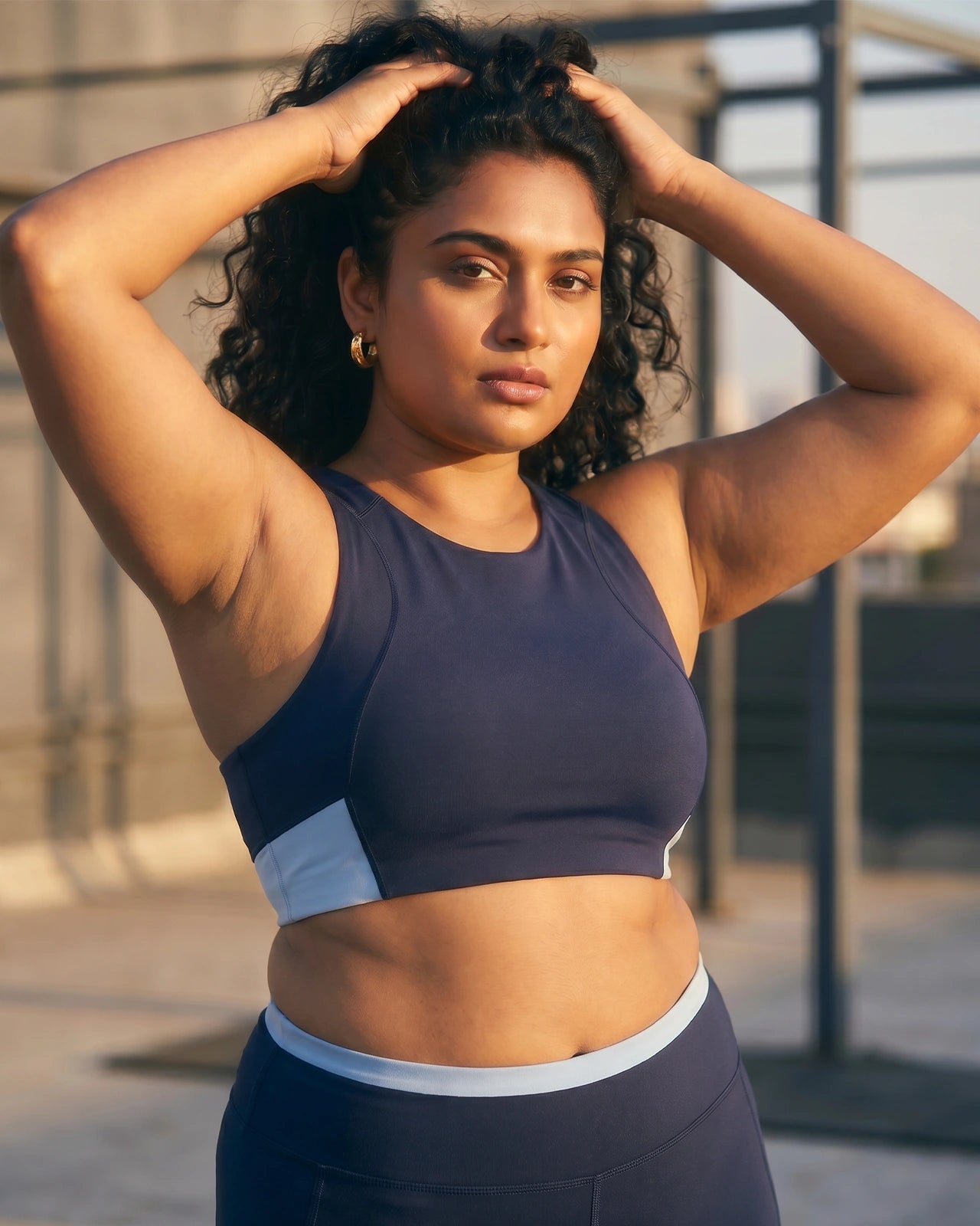 Full Coverage Sports Bra Navy