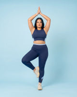 Full Coverage Sports Bra Navy