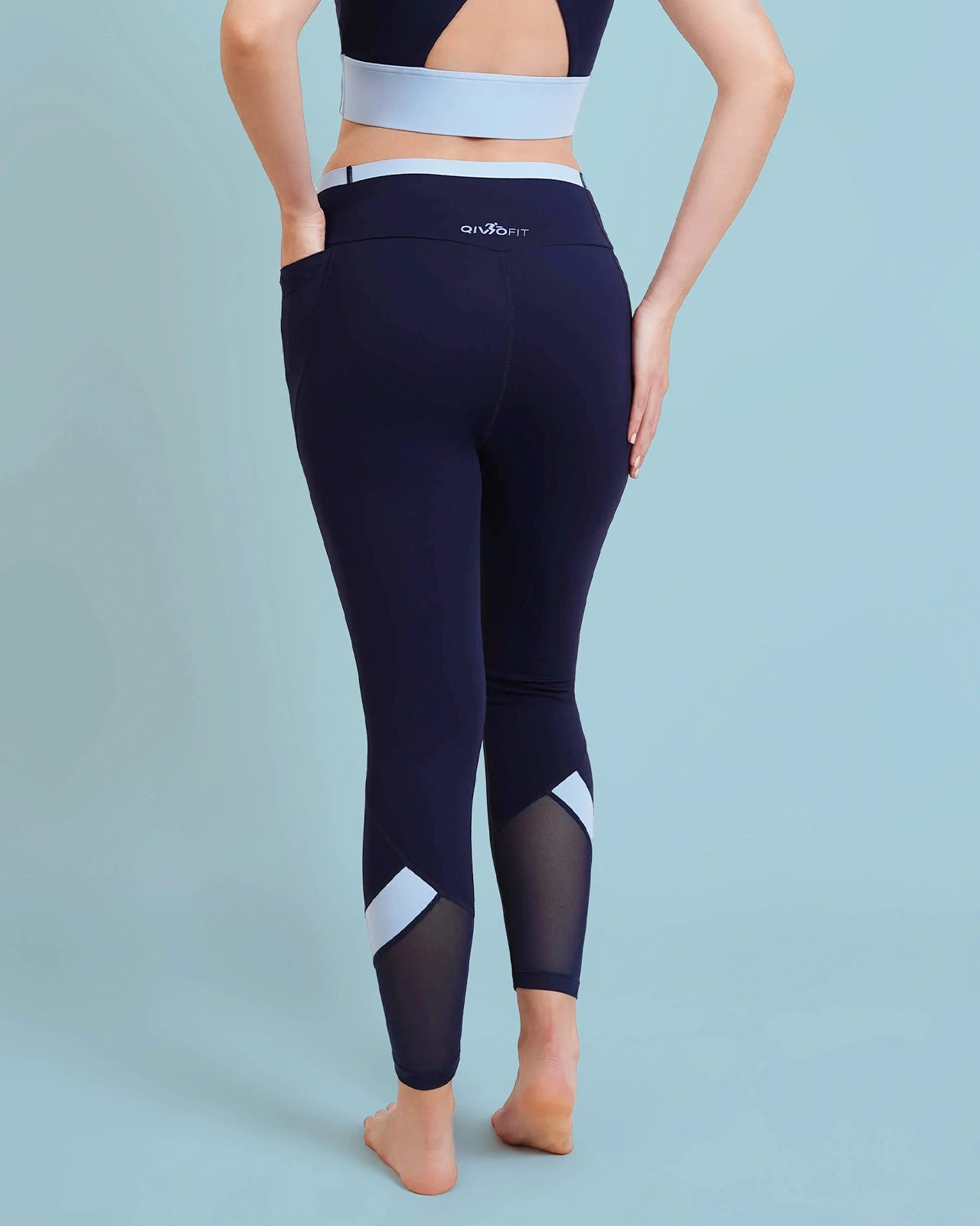 High-Rise Leggings Navy