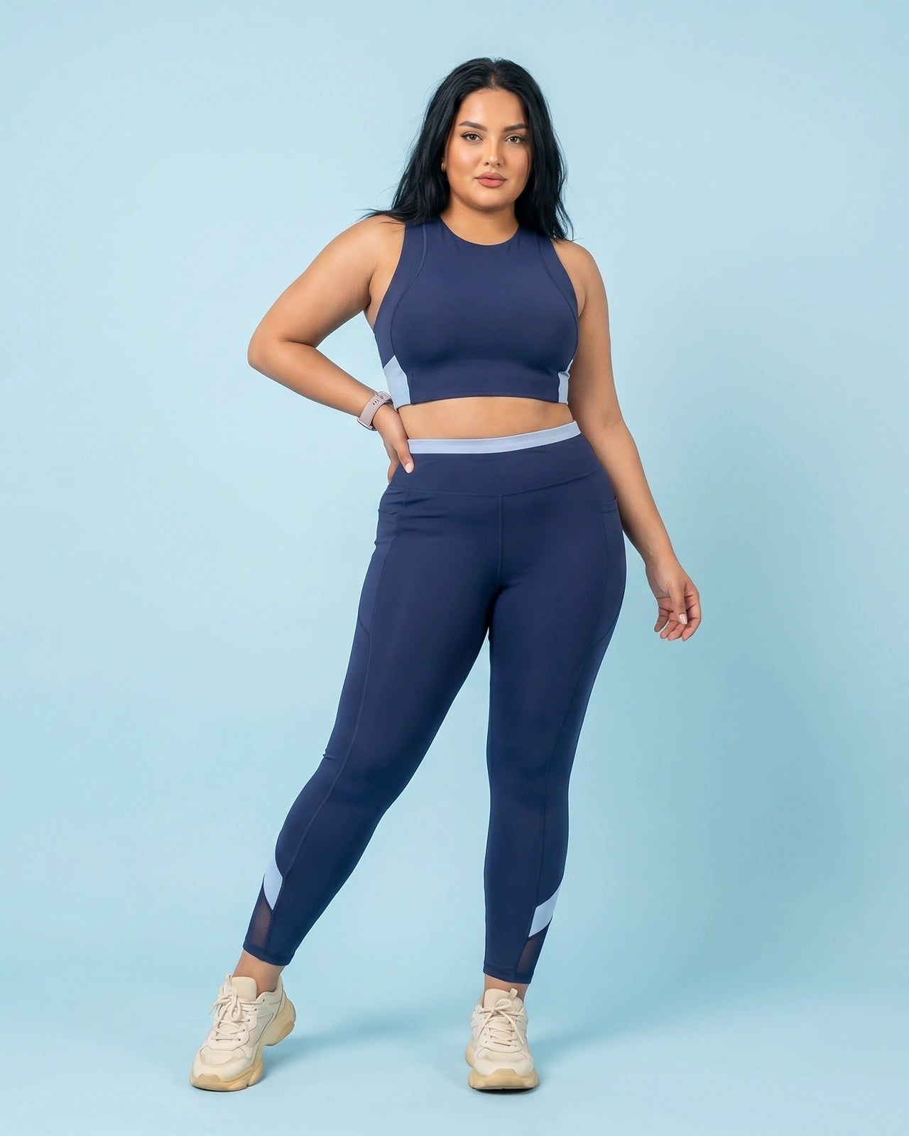 High-Rise Leggings Navy