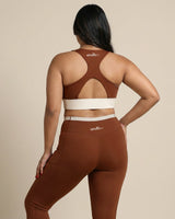 Full Coverage Sports Bra Brown