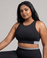 Full Coverage Sports Bra Black