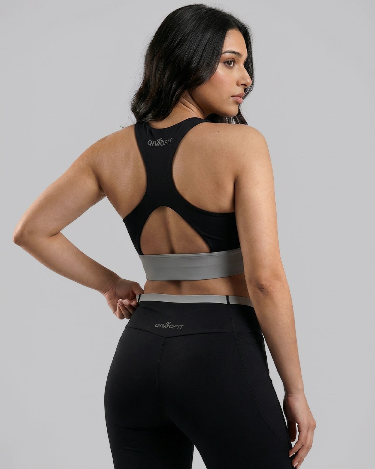 Full Coverage Sports Bra Black