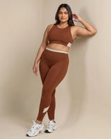 High-Rise Leggings Brown