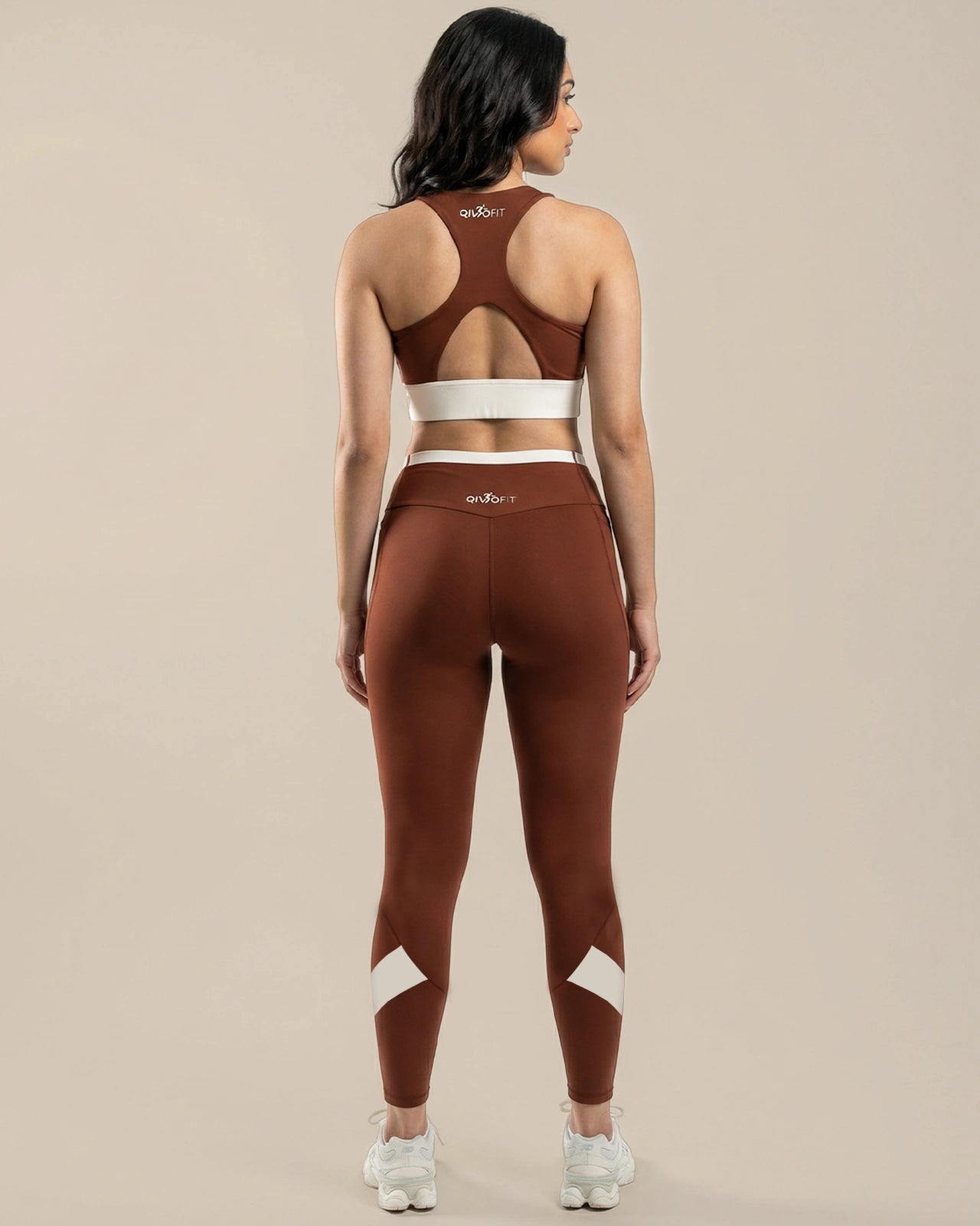 High-Rise Leggings Brown