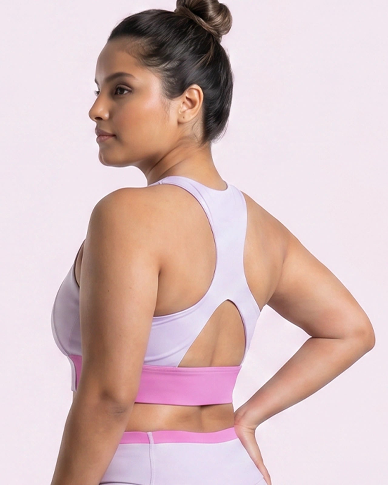 Full Coverage Sports Bra Mauve