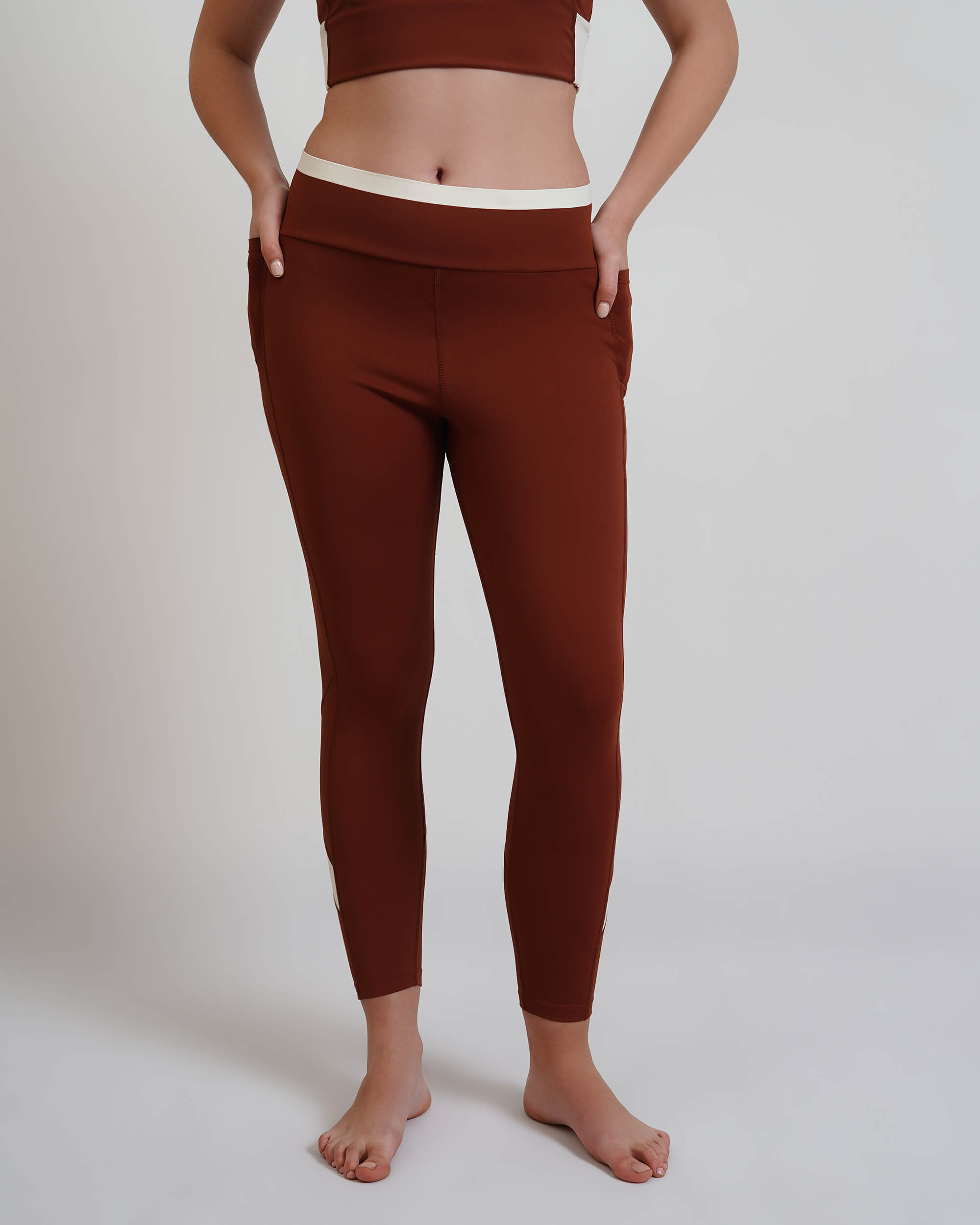 Qurve™ Zen Leggings Brown