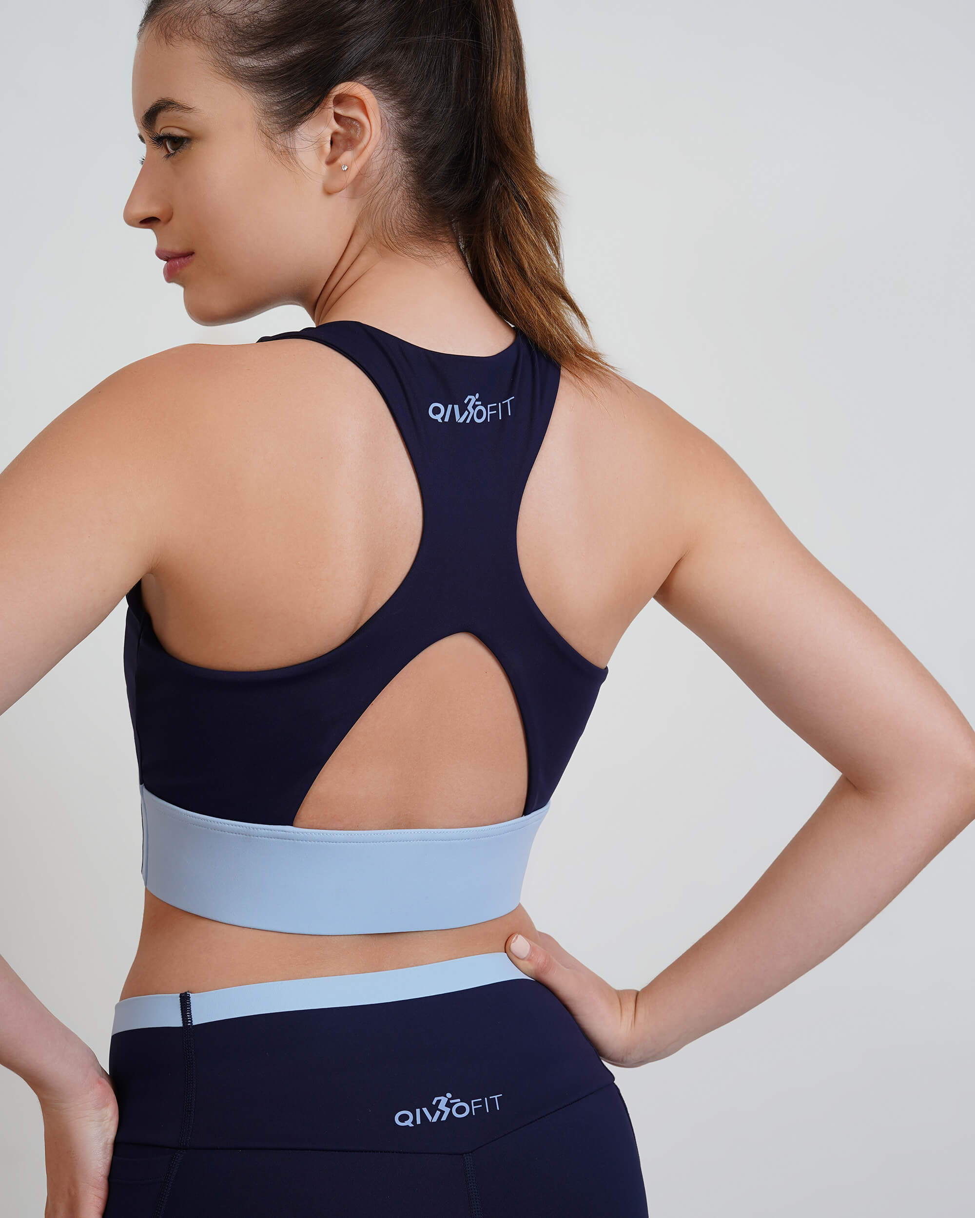 Qurve™ Zen Sports Bra Navy