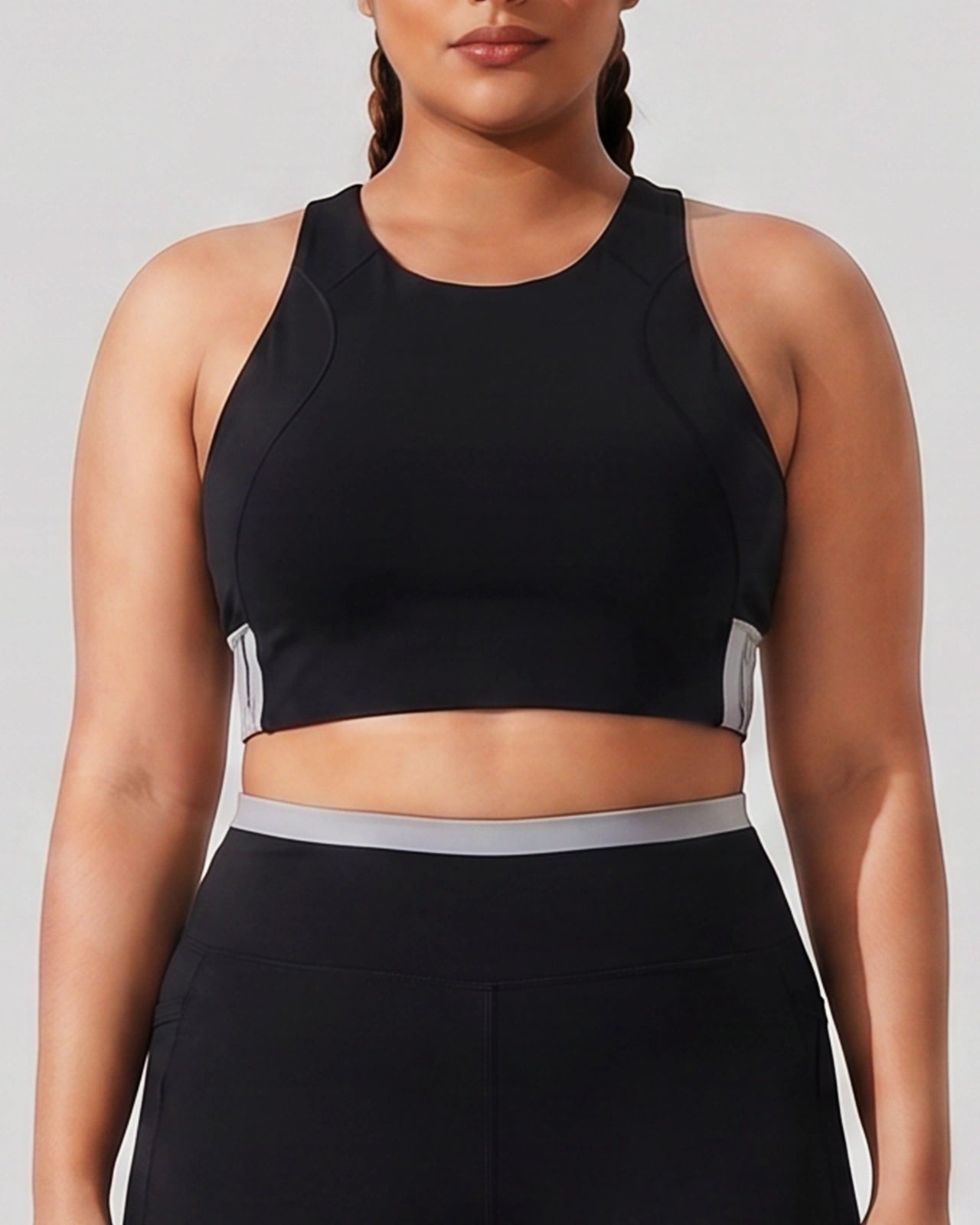 Full Coverage Sports Bra Black