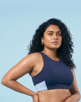 Full Coverage Sports Bra Navy