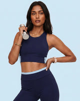 Full Coverage Sports Bra Navy