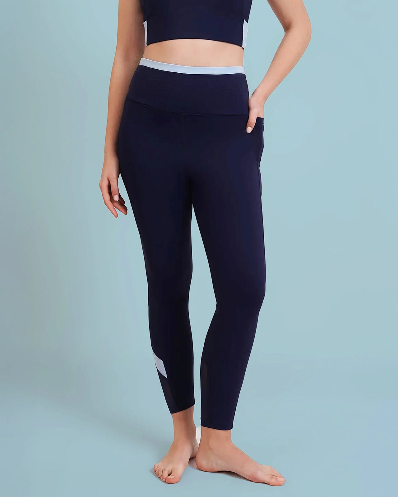 High-Rise Leggings Navy