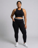 Full Coverage Sports Bra Black