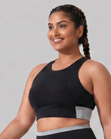Full Coverage Sports Bra Black