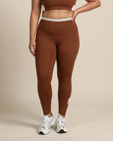 High-Rise Leggings Brown