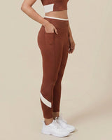 High-Rise Leggings Brown
