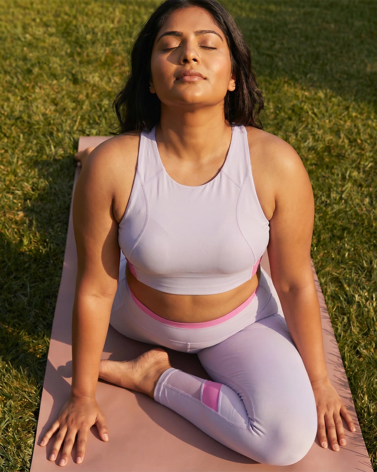 Full Coverage Sports Bra Mauve